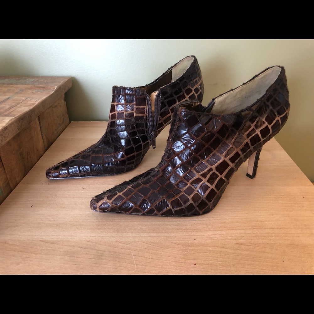 Carol Little Leather pointed booties.  Worn only a couple times.